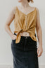 Front Tie Button Down Top