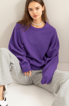 Load image into Gallery viewer, Oversized Violet Sweater