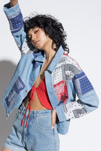 Load image into Gallery viewer, That Girl Denim Patchwork Jacket