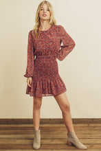 Load image into Gallery viewer, Ditsy Smocked Mini Dress - Raw Fashion  , Dresses, ditsy-smocked-mini-dress,  women&#39;s clothing modern style unique canada order online