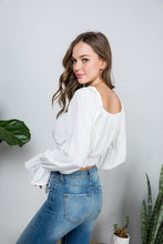 Load image into Gallery viewer, Ruffle Crop Blouse - Raw Fashion  , Tops, ruffle-crop-blouse, Blouse, Ruffled, Womens women&#39;s clothing modern style unique canada order online