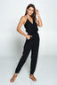 Strappy V Neck Jumpsuit - Raw Fashion  , Jumpsuits, strappy-v-neck-jumpsuit, Jumpsuit, Straps, V neck, Womens women's clothing modern style unique canada order online