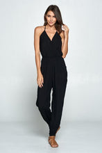 Load image into Gallery viewer, Strappy V Neck Jumpsuit - Raw Fashion  , Jumpsuits, strappy-v-neck-jumpsuit, Jumpsuit, Straps, V neck, Womens women&#39;s clothing modern style unique canada order online