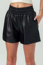 Load image into Gallery viewer, Raw Vegan Leather Shorts