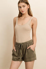 Load image into Gallery viewer, Washed Tencel Shorts - Raw Fashion  , Bottoms, washed-tencel-shorts, Shorts, Summer, Womens women&#39;s clothing modern style unique canada order online